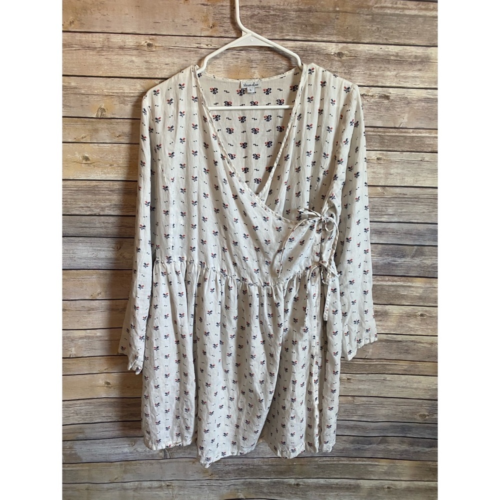 Steven Alan Cream Floral Mini Dress